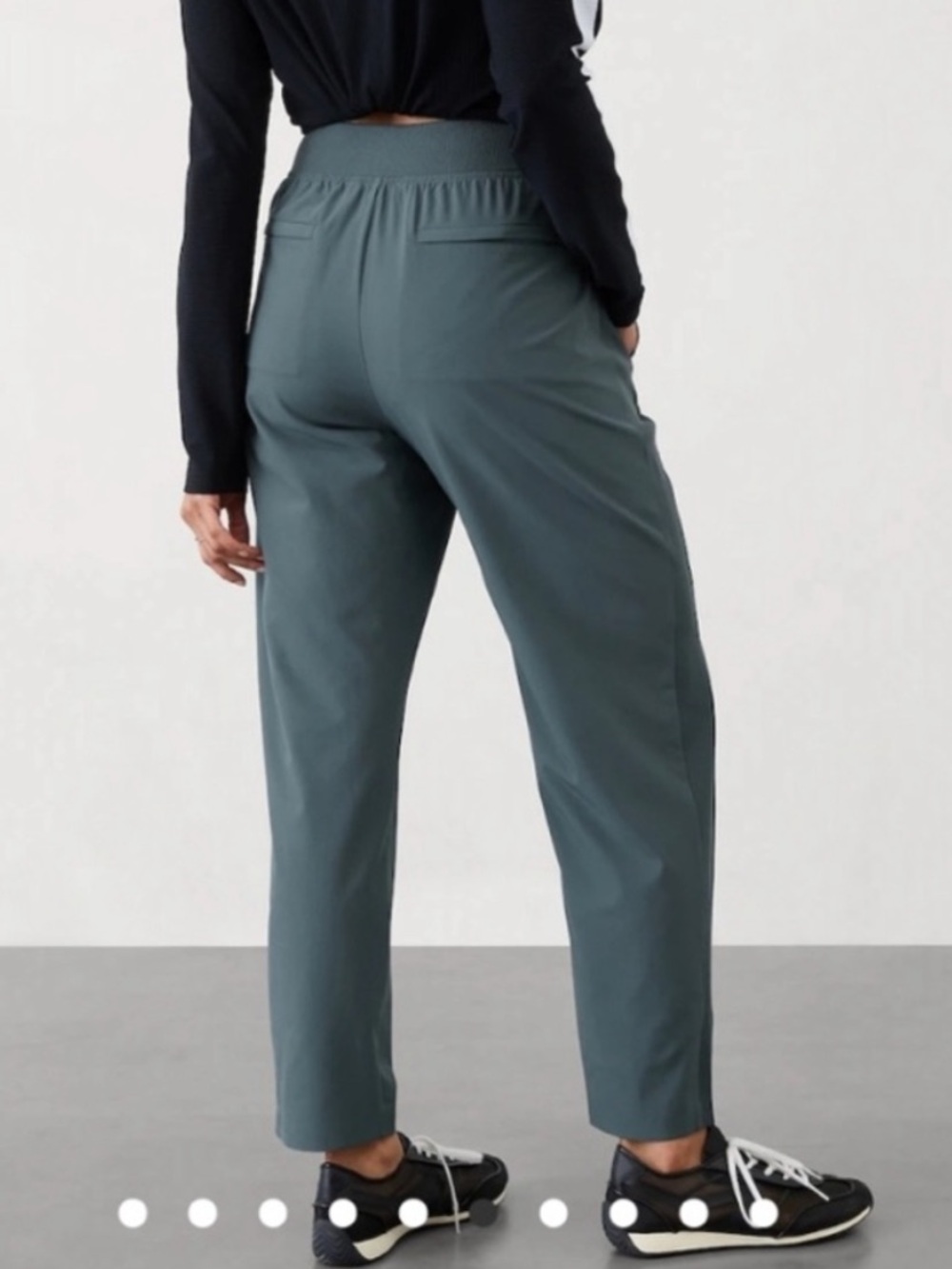 BOGO! Athleta Brooklyn Ankle Pant Dark Teal Green Size 10 Petite - Picture 2 of 9